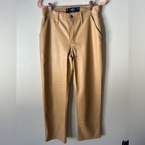 Hollister Women’s Tan Leather Pants